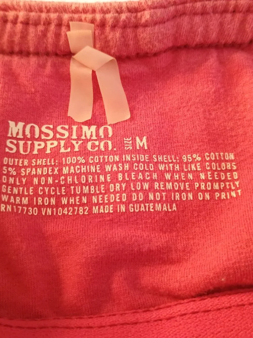 Mossimo Supply Co Girl M Tube Top Built-In-Bra Stretch Cotton Red Breathabl Twee